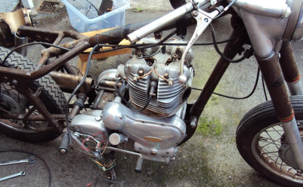 Royal Enfield rises from the ashes……….or at least the chaos I call a garage!