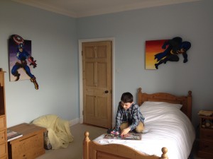 The young man who previously had dinosaurs on his wall has now reached double figures and has opted for something more in keeping with a man of his advancing years!